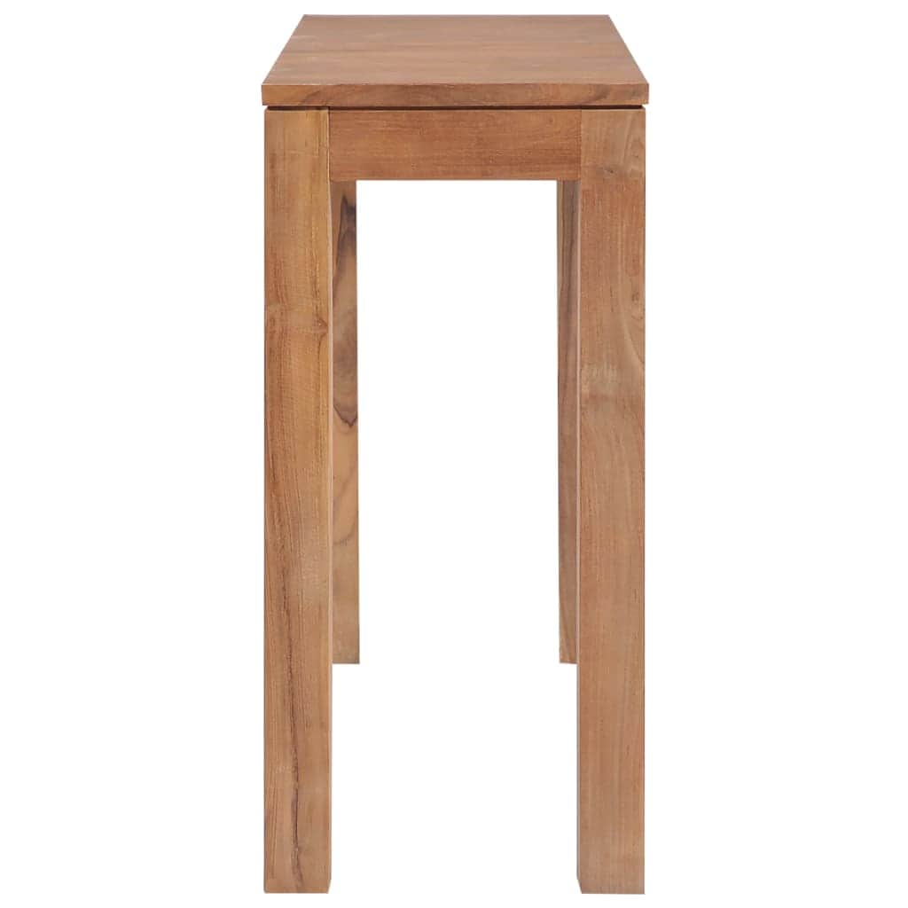 Console Table Solid Teak Wood with Natural Finish