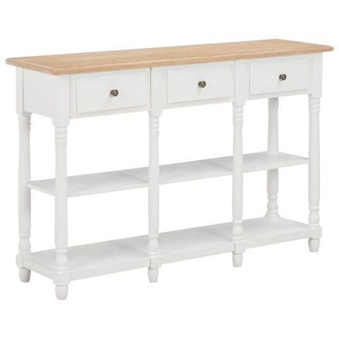 Console Table White MDF