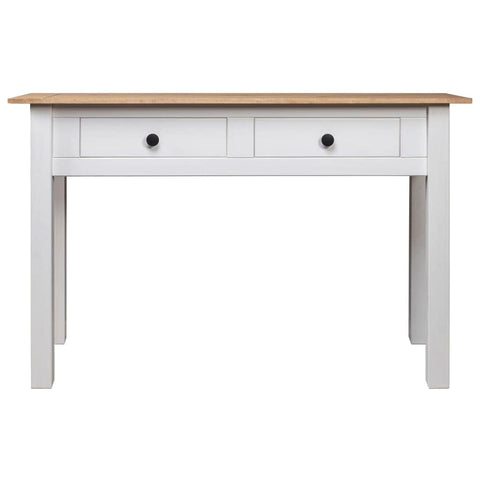 Console Table White Solid Pine Wood Panama Range