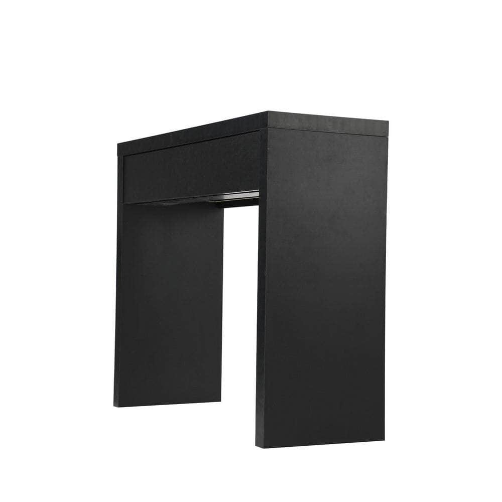 Console Table with Drawer Black/White