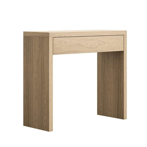 Console Table Wood with Drawer Natural