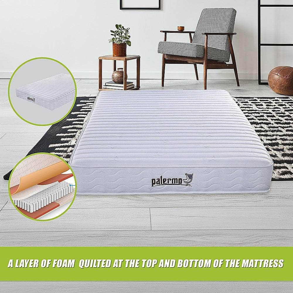 Contour 20Cm Encased Coil Queen Mattress Certipur-Us Certified Foam