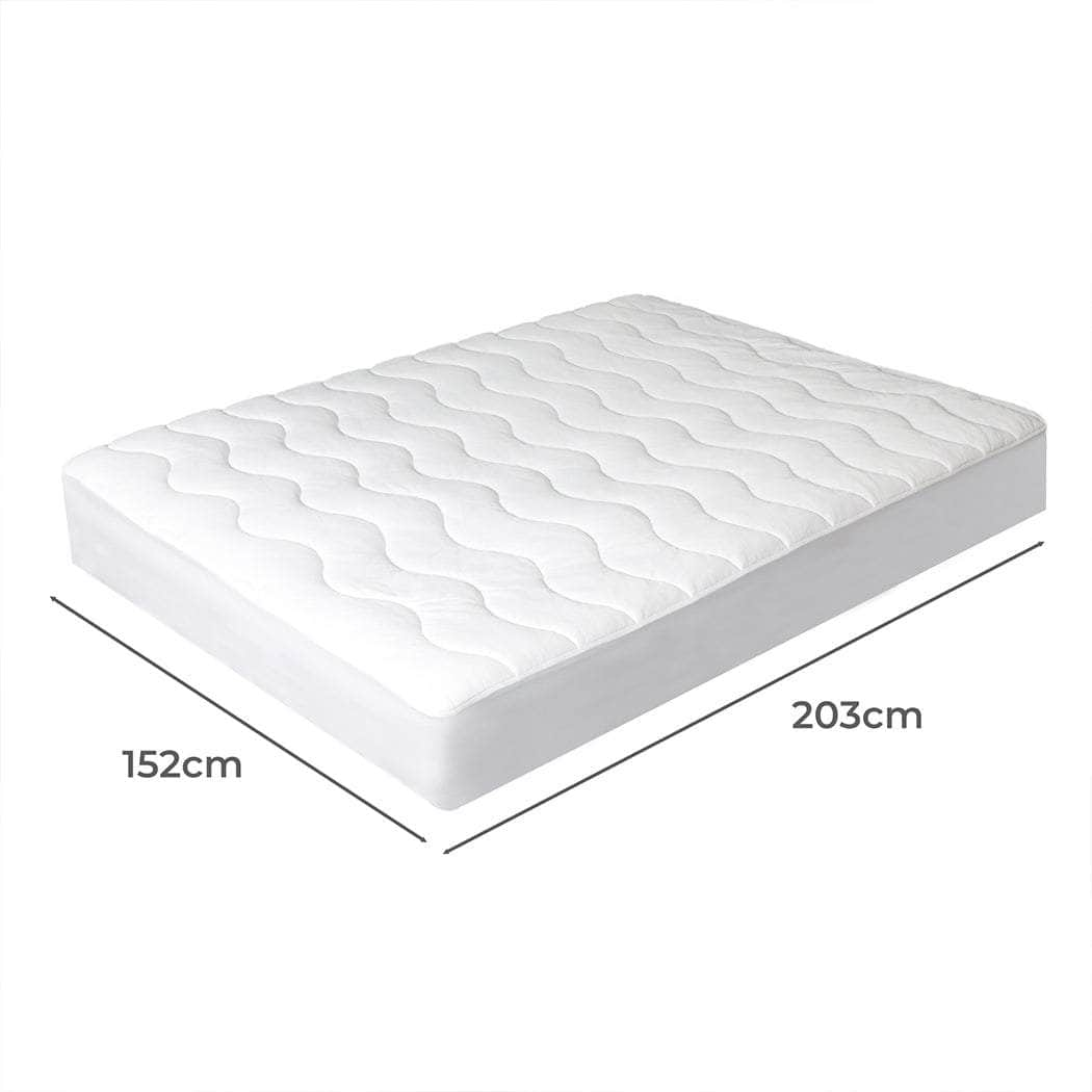 Cool Mattress Topper Protector Summer Bed Pillowtop Pad Queen/King Cover