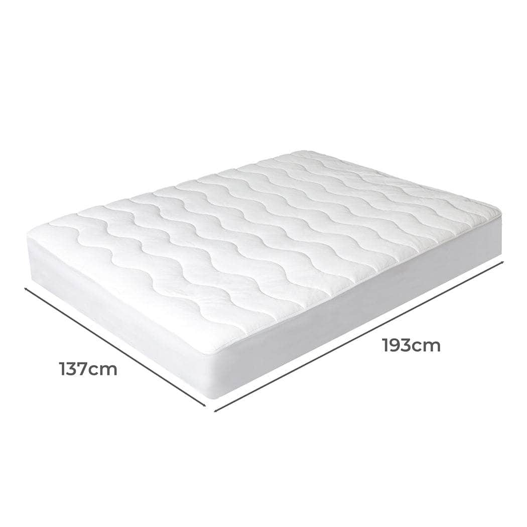 Cool Mattress Topper Protector Summer Bed Pillowtop Pad S/D/Ks Cover