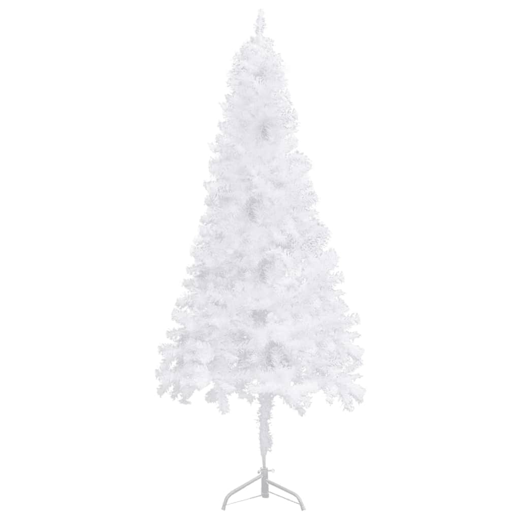 Corner Artificial Christmas Tree White 240 cm PVC