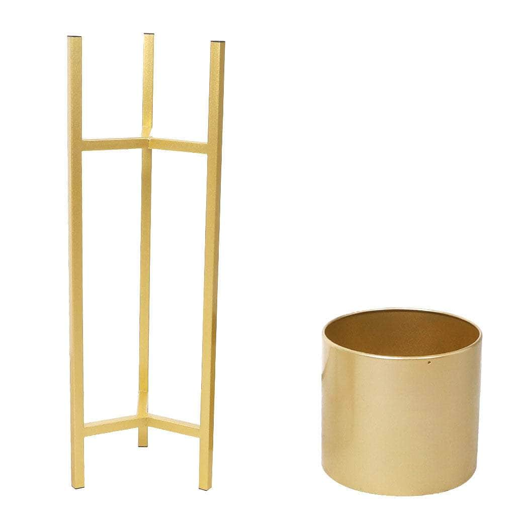 Corner Shelving Indoor Outdoor Plant Stand Small Gold