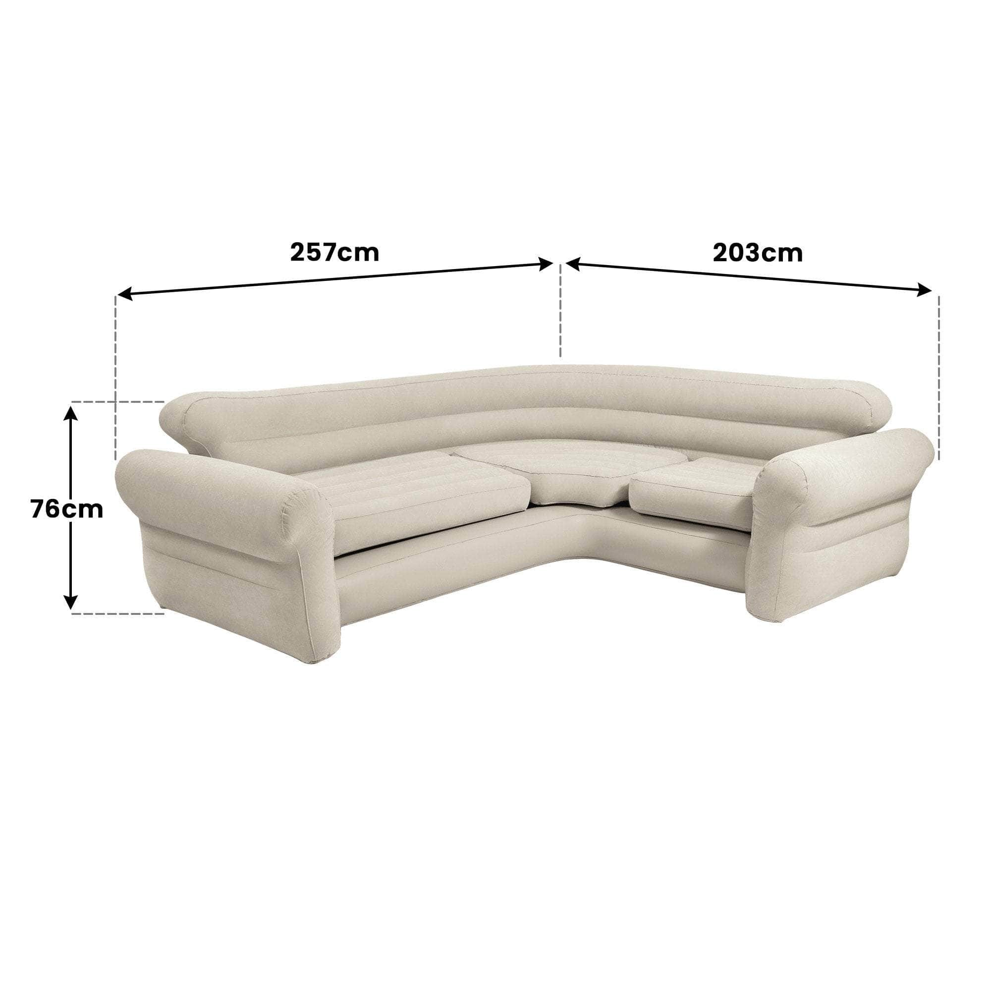 Corner Sofa Inflatable Couch - L-Shaped Corner Sofa