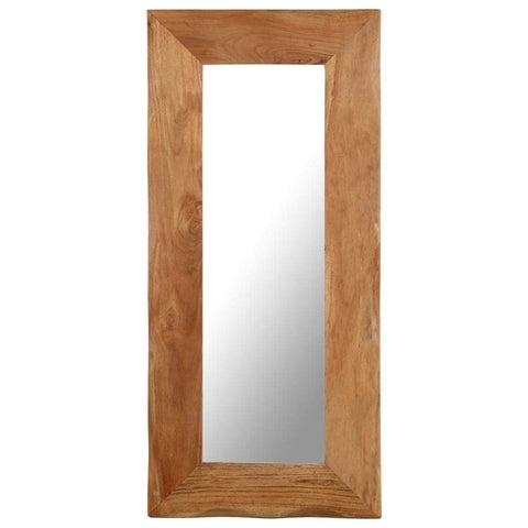 Cosmetic Mirror  Solid Acacia Wood