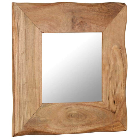 Cosmetic Mirror, Solid Acacia Wood