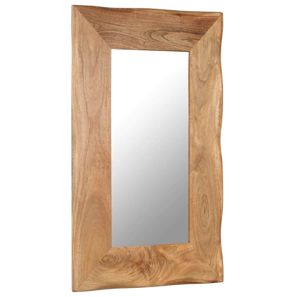 Cosmetic Mirror Solid Acacia Wood