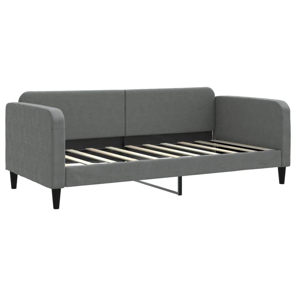 Daybed with Trundle Dark Grey Single Size