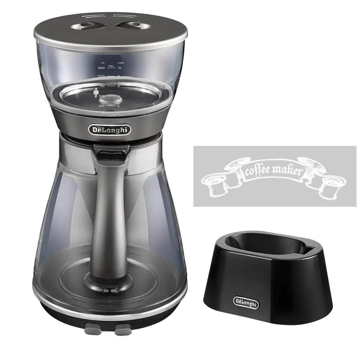 De'Longhi Clessidra Drip Coffee Machine Filter Coffee Maker 10Cups ICM17210 AU