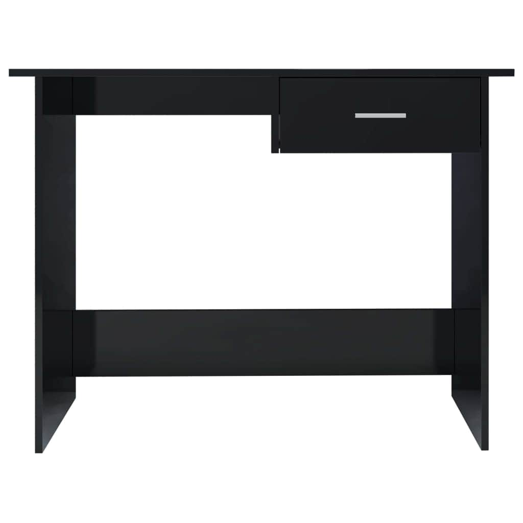 Desk High Gloss Black - Chipboard