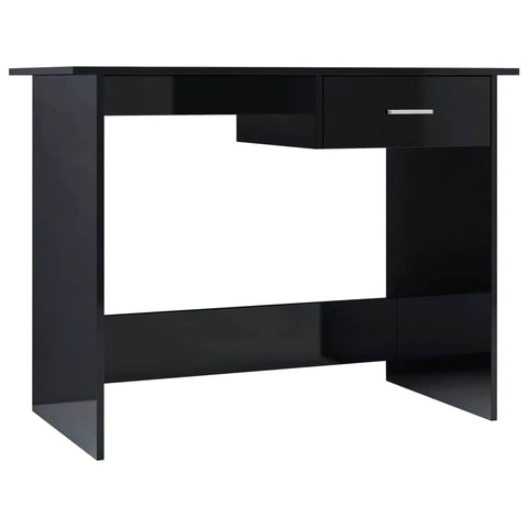 Desk High Gloss Black - Chipboard