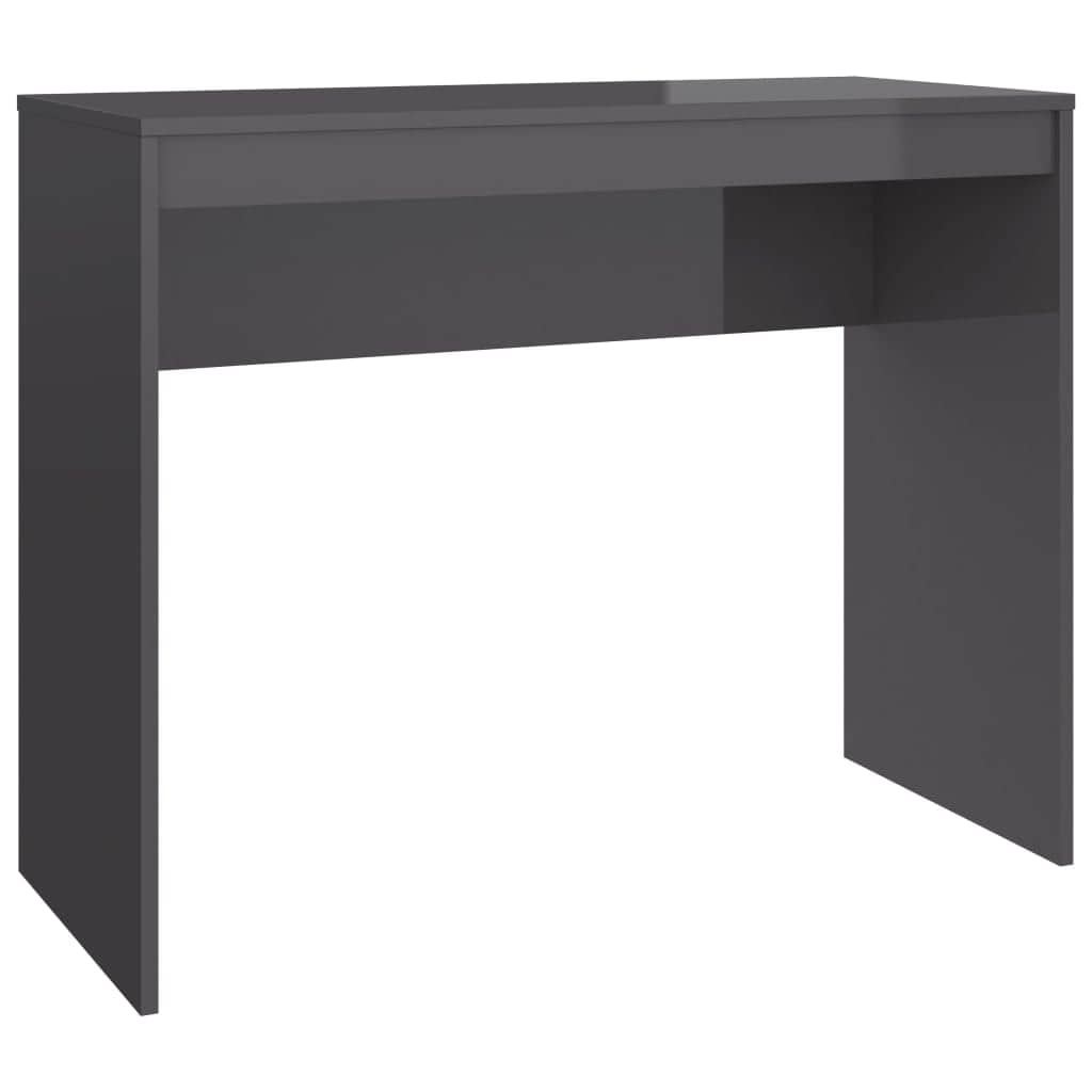 Desk High Gloss Grey Chipboard