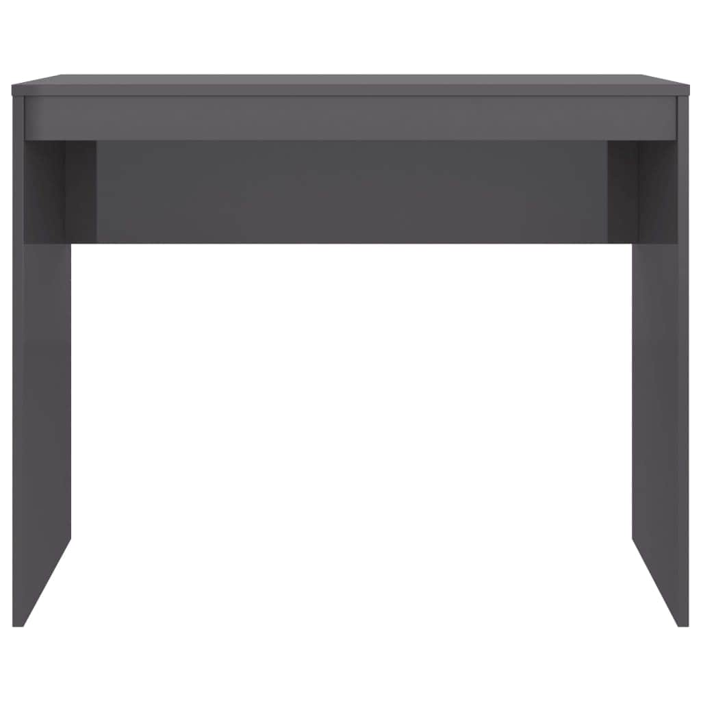 Desk High Gloss Grey Chipboard