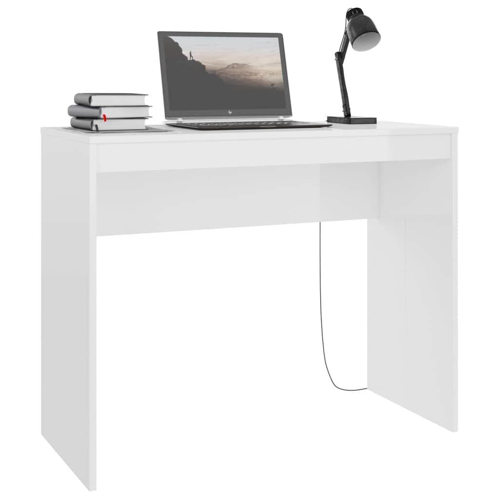 Desk High Gloss White  Chipboard