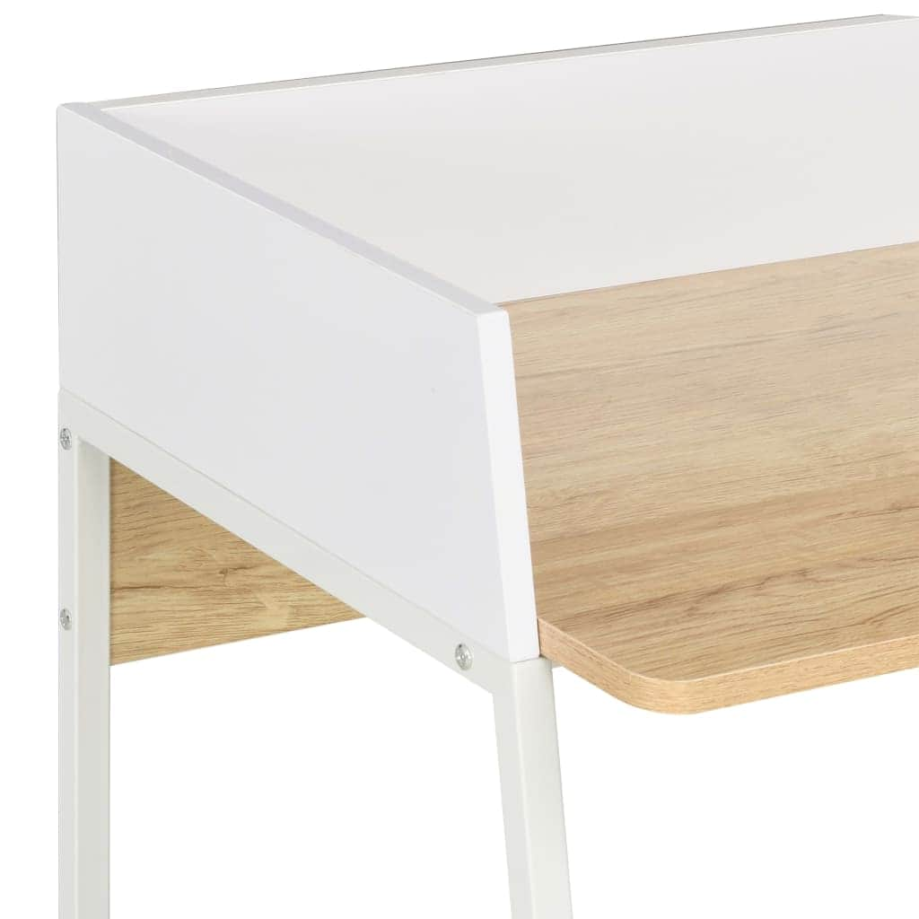 Desk White and Oak