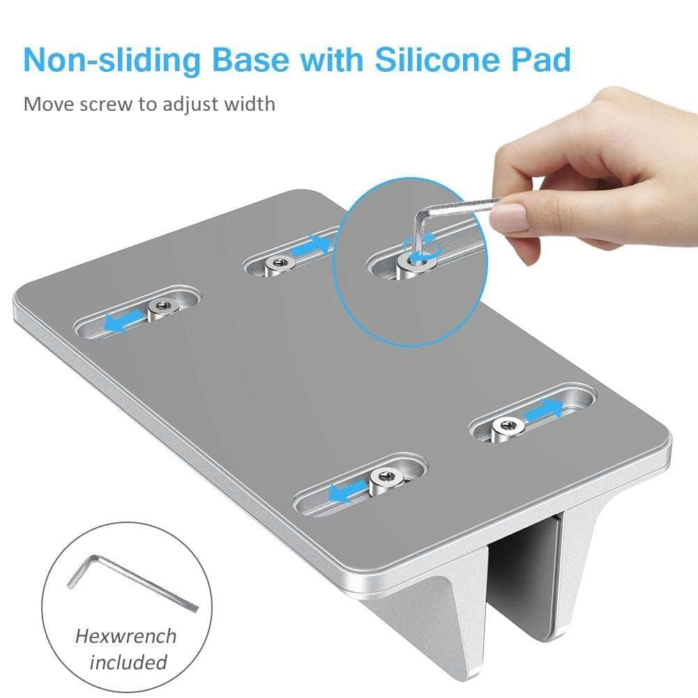 Desktop Aluminum Stand With Adjustable Dock Size, Laptop Holder