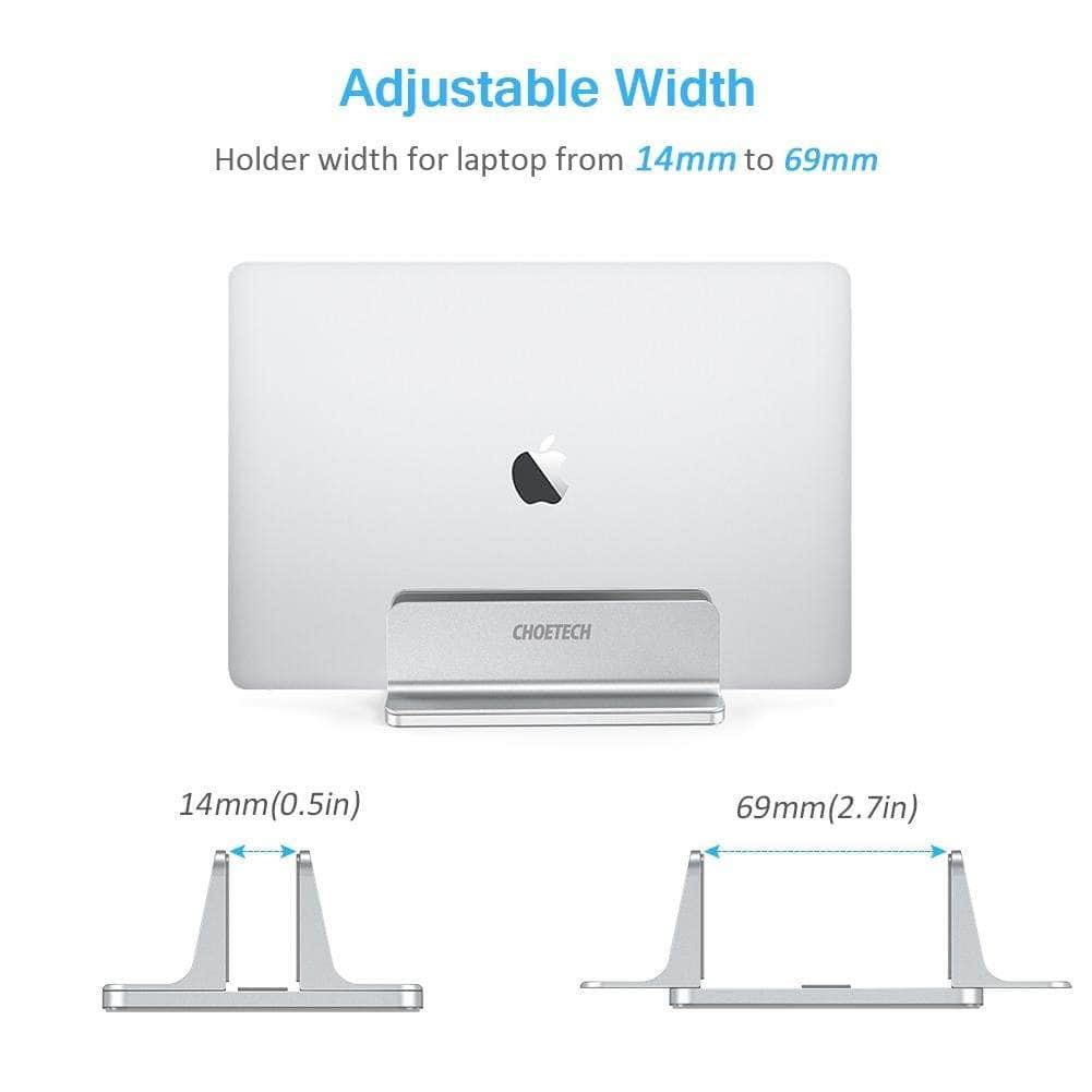 Desktop Aluminum Stand With Adjustable Dock Size, Laptop Holder