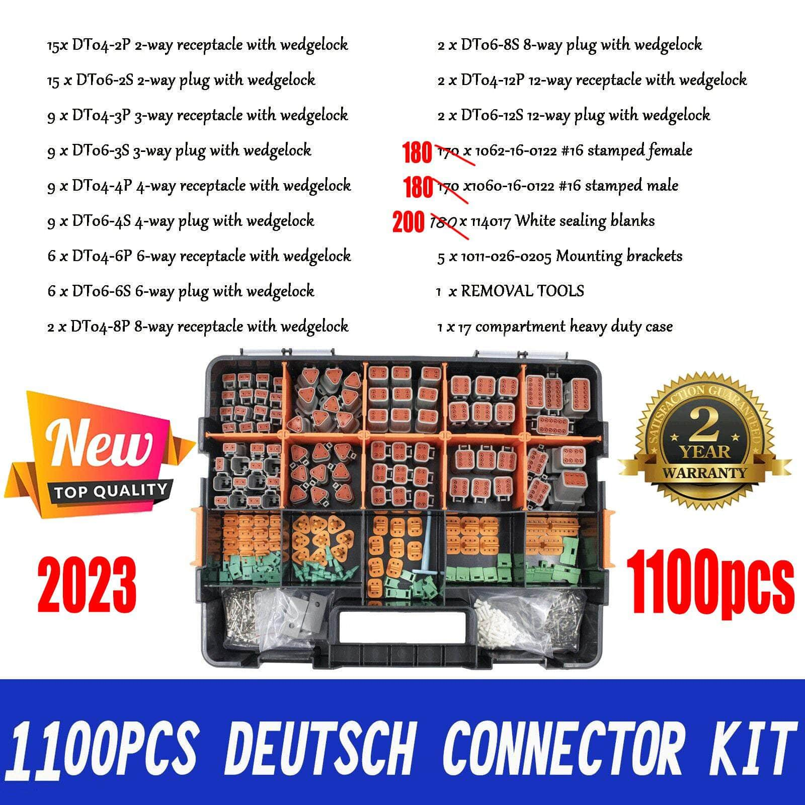 Deutsch DT Connector Kit: 14-16Awg Upgrade