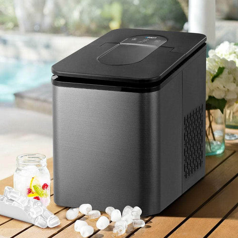 Devanti 2.2L Ice Maker 12Kg Portable Ice Makers Cube Tray Bar Home Countertop