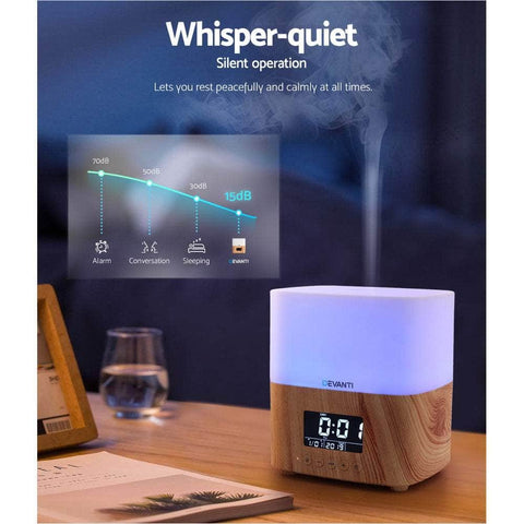 Devanti Aroma Diffuser Essential Oil Clock