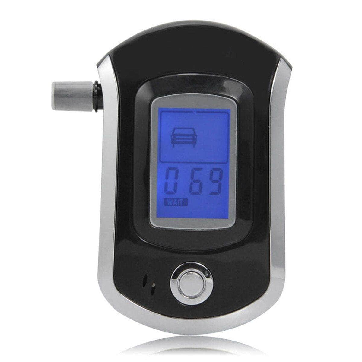 Digital Breath Alcohol Breathalyser Alcohol Breath Tester LCD with 5 Mouthpieces