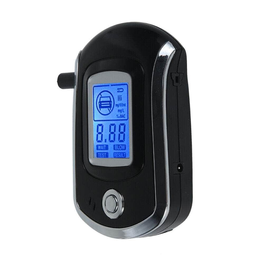 Digital Breath Alcohol Breathalyser Alcohol Breath Tester LCD with 5 Mouthpieces