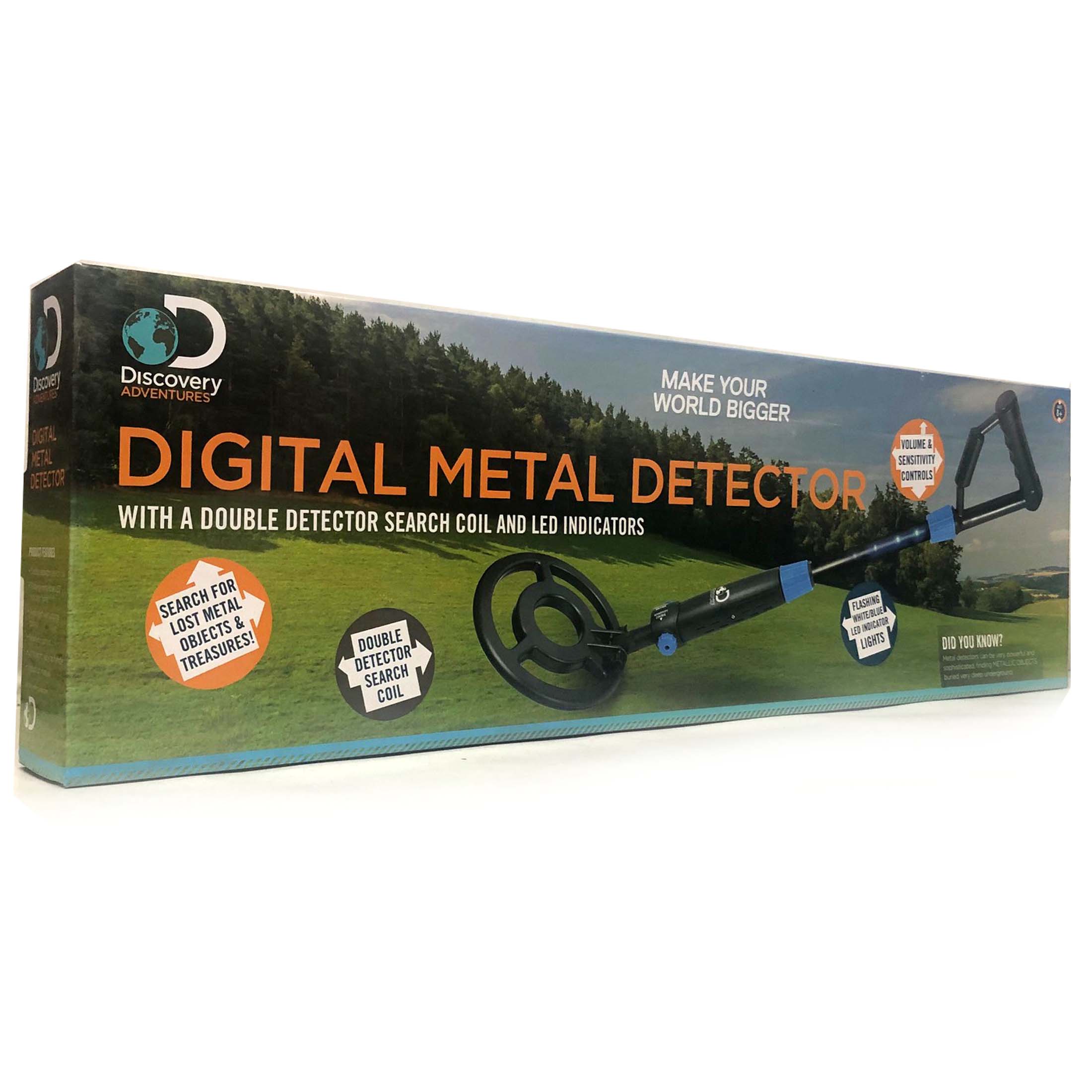 Digital Metal Detector with Double Coil and LED for Kids