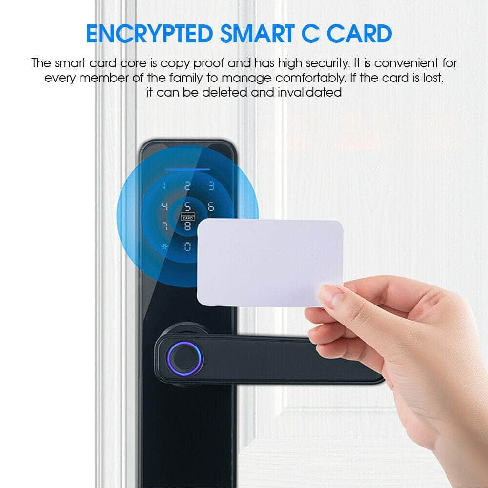 Digital Smart Door Lock Fingerprint, App, Key Card