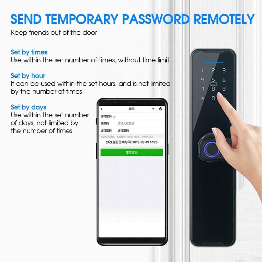 Digital Smart Door Lock Fingerprint, App, Key Card