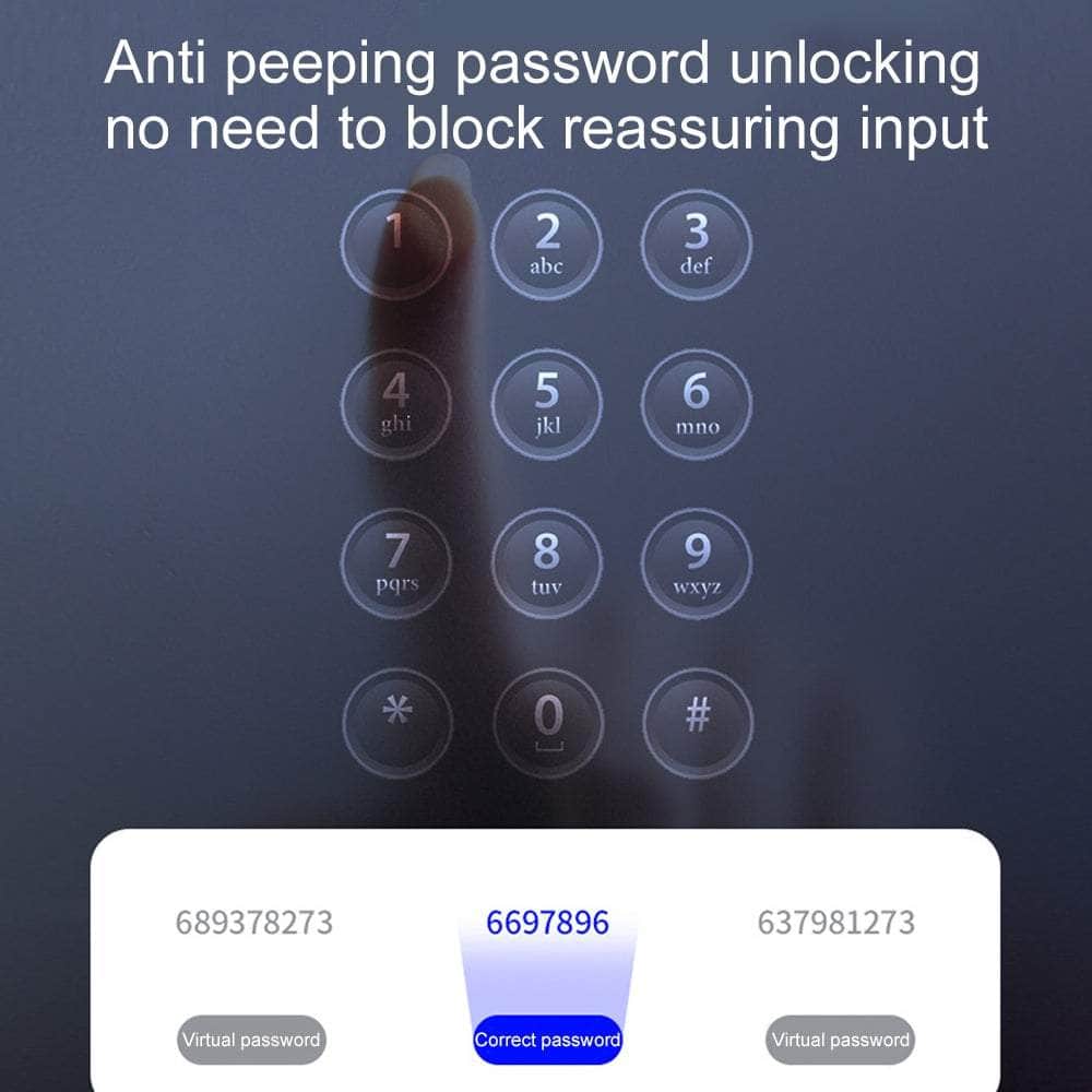 Digital Smart Door Lock Fingerprint, App, Key Card