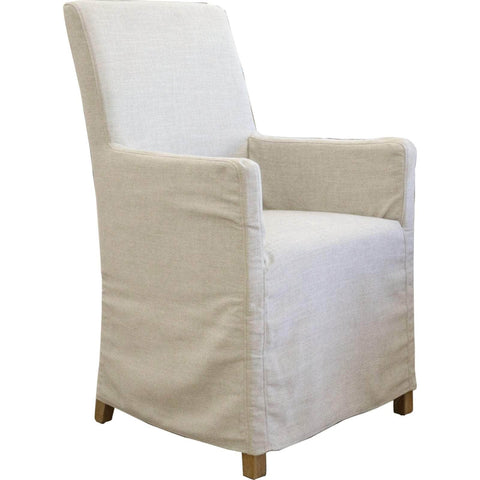 Dining Chair Set Of 4 Fabric Slipcover French Provincial Carver Timber