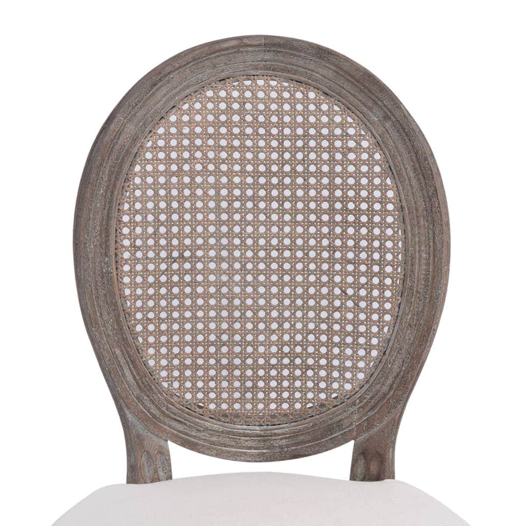 Dining Chairs 2 pcs Cream Fabric
