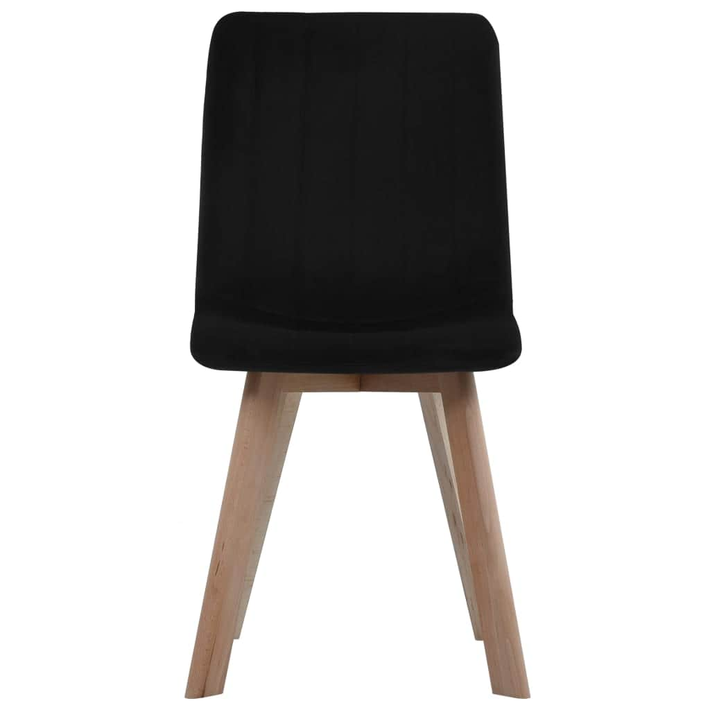 Dining Chairs 4 pcs Black Velvet