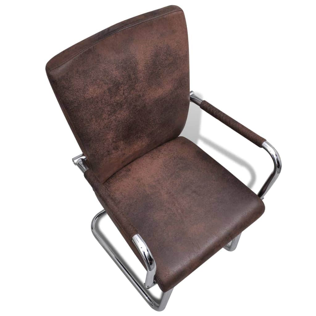 Dining Chairs 4 pcs faux Leather -Brown