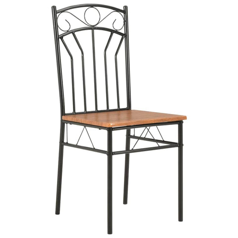 Dining Chairs 6 pcs Brown