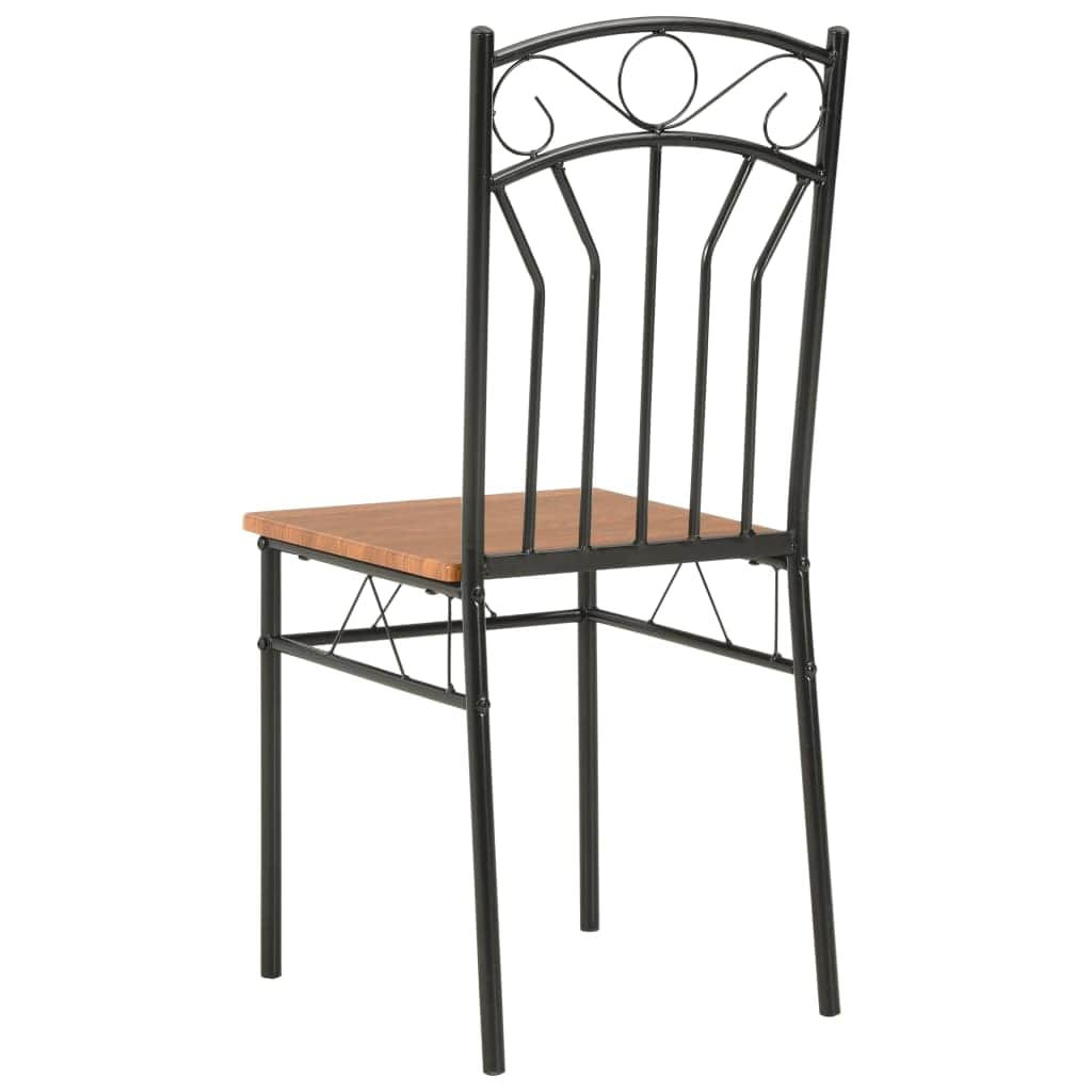 Dining Chairs 6 pcs Brown