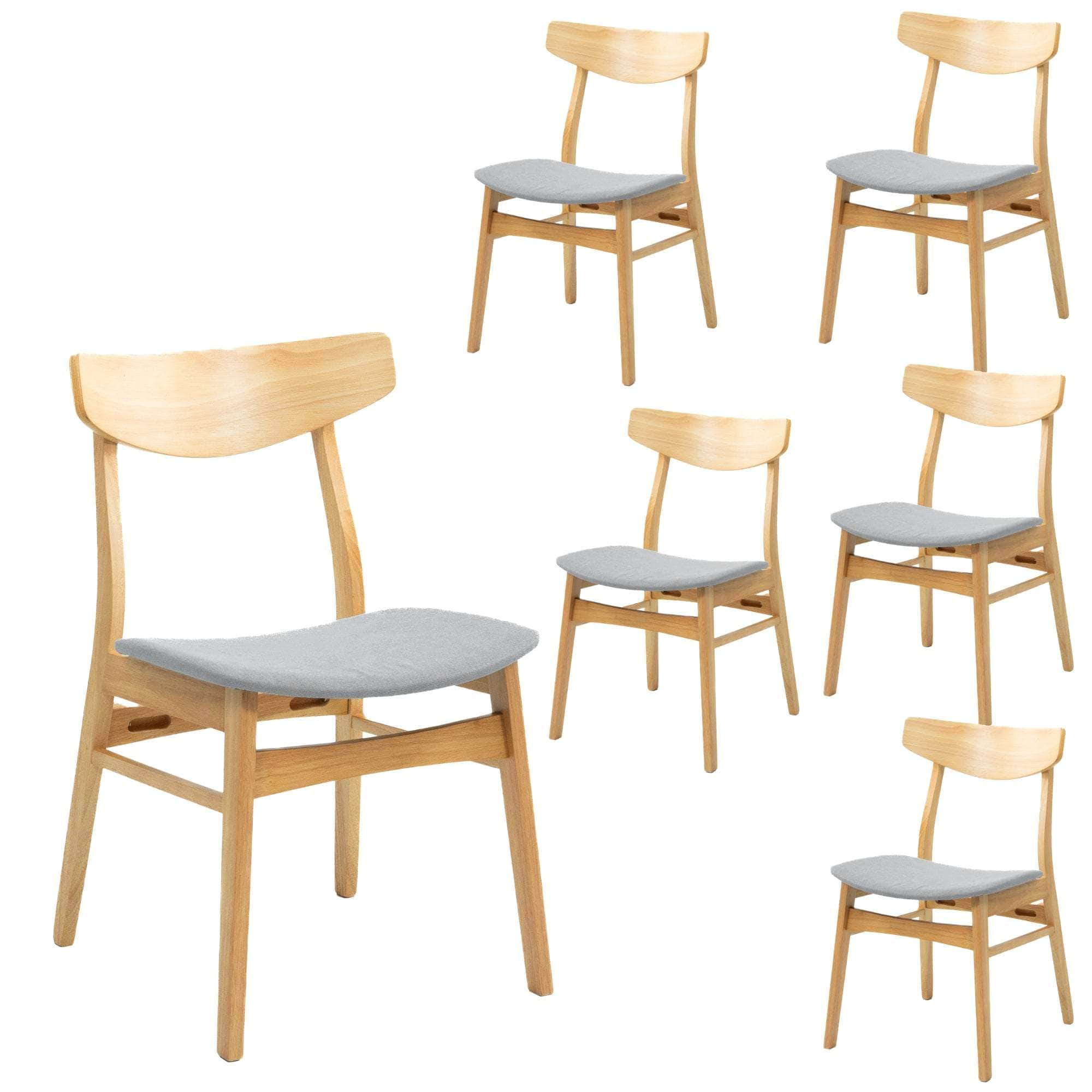 Dining Set Extendable Table Chair Scandinavian Style