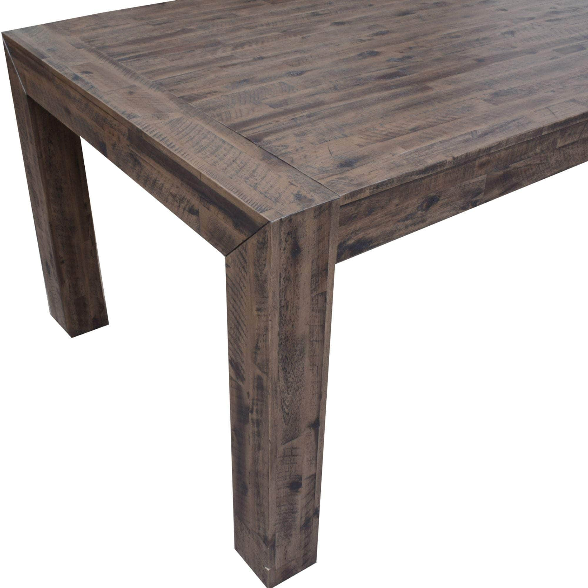 Dining Table 180Cm 6 Seater Solid Acacia Timber Wood - Stone Grey