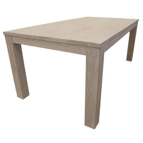 Dining Table 190Cm Solid Mt Ash Wood Home Dinner Furniture - White