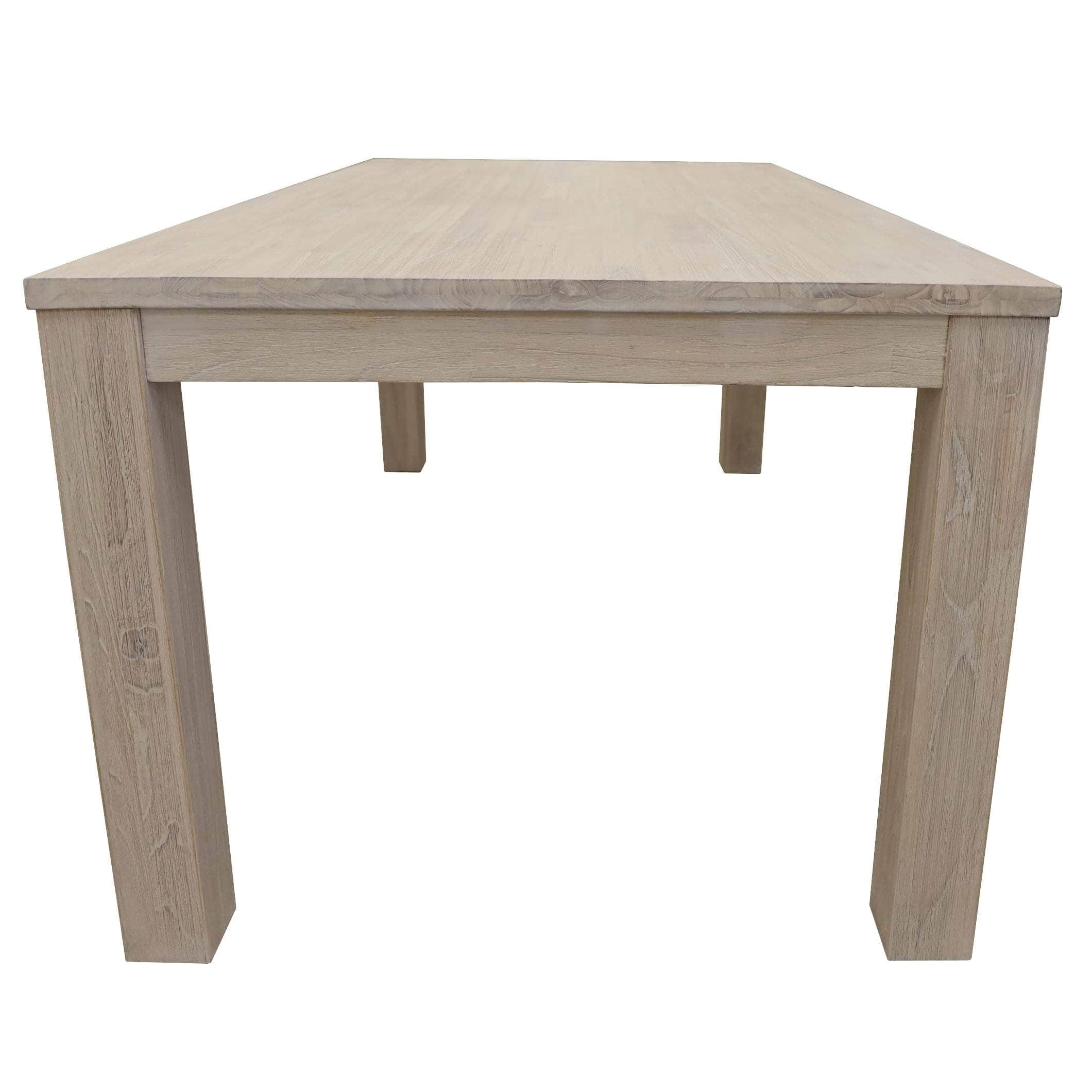 Dining Table 225Cm Solid Mt Ash Wood Home Dinner Furniture - White