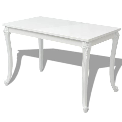 Dining Table High Gloss White