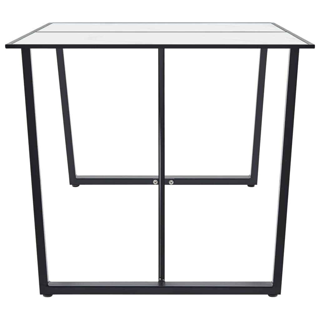 Dining Table Tempered Glass -White