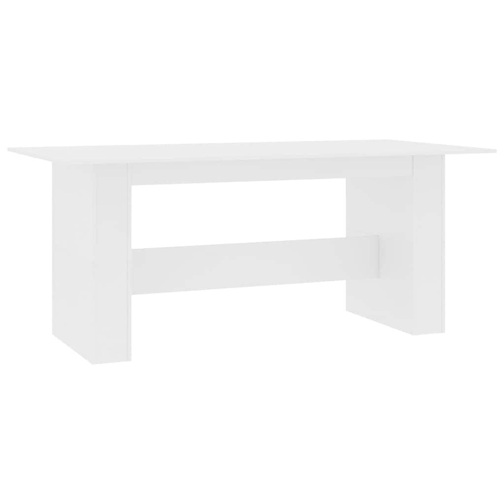 Dining Table  White Chipboard