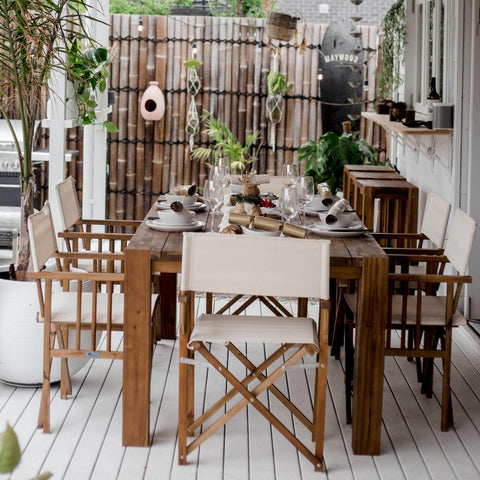 Directors Dining Set - Natural