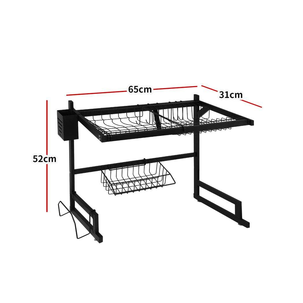 Dish Drying Rack Over Sink Steel 65 CM