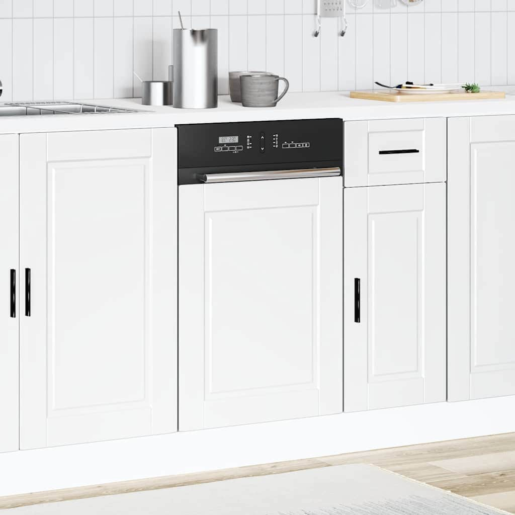 Dishwasher Panel Porto White - Engineered Wood