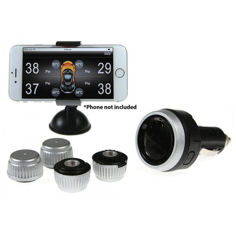 Diy Bt Wireless Car Tyre Pressure Monitor Monitoring System App Control